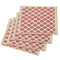 Artisan Hand Loomed Placemat - Red Green Stitching - 14" x 19"- Set of 4 Arcadia Home